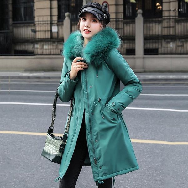 women's down & parkas women slim oversized long jacket thick solid female parka 2021 winter hooded fur collar warm outwear bubble coat, Black
women's down & parkas women slim oversized long jacket thick solid female parka 2021 winter hooded fur collar warm outwear bubble coat, Black