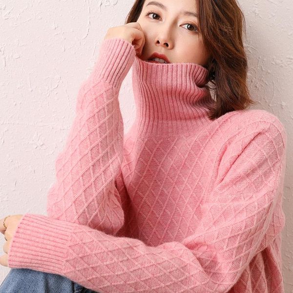 women's sweaters 2021 100% pure wool turtleneck sweater fashion square knit bottoming pullover plus size, White;black
women's sweaters 2021 100% pure wool turtleneck sweater fashion square knit bottoming pullover plus size, White;black