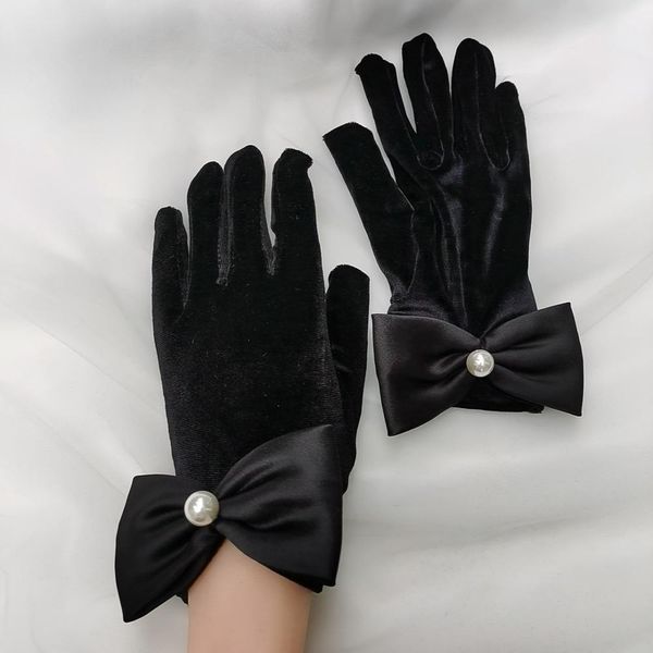 black women gloves velvet bridal gloves lady's elastic club performance formal wedding party dress glove finger guantes h qylgcp, White
black women gloves velvet bridal gloves lady's elastic club performance formal wedding party dress glove finger guantes h qylgcp, White