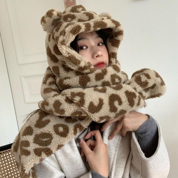 beanie/skull caps russian winter leopard print beanie hat furry warm scarf set women outdoor ear protection thick plush skullies beanies, Blue;gray
beanie/skull caps russian winter leopard print beanie hat furry warm scarf set women outdoor ear protection thick plush skullies beanies, Blue;gray