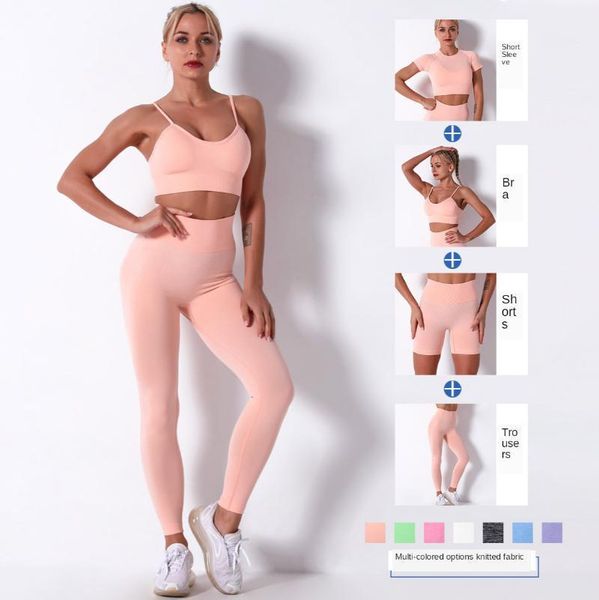 yoga outfits 4pcs seamless women set long/short sleeves sports bra vest high waist pants tights fitness quick dry elasticity sportrswear1, White;red
yoga outfits 4pcs seamless women set long/short sleeves sports bra vest high waist pants tights fitness quick dry elasticity sportrswear1, White;red
