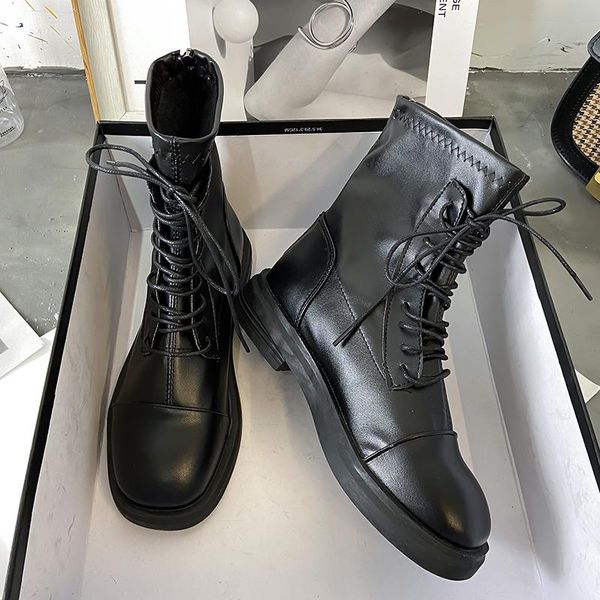 women's rubber boots shoes round toe luxury designer boots-women rain mid calf mid-calf ladies low autumn rock fashion, Black
women's rubber boots shoes round toe luxury designer boots-women rain mid calf mid-calf ladies low autumn rock fashion, Black
