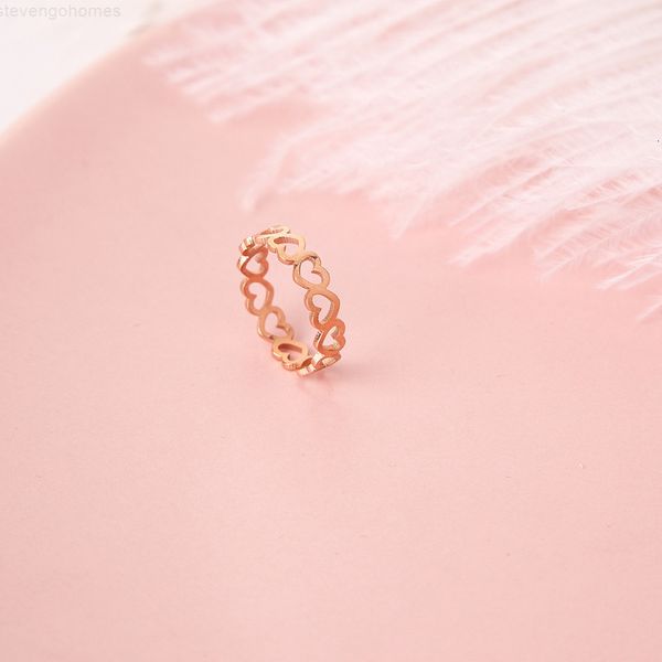 fine korean simple plating love titanium steel section 18k plated rose gold women's fashion delicate wild ring jewelry, Silver
fine korean simple plating love titanium steel section 18k plated rose gold women's fashion delicate wild ring jewelry, Silver
