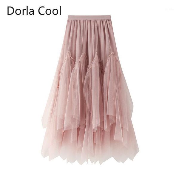women maxi long mesh skirts sweet solid ball gown ruffles sweet college girl's party personality skirt high waist elastic skirts1, Black
women maxi long mesh skirts sweet solid ball gown ruffles sweet college girl's party personality skirt high waist elastic skirts1, Black
