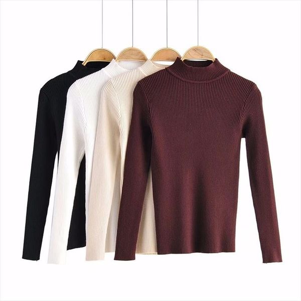 simple high neck pit strip fashion sweater female solid color ribbed slim bottoming knitted pullover jumpers women spring, White;black
simple high neck pit strip fashion sweater female solid color ribbed slim bottoming knitted pullover jumpers women spring, White;black