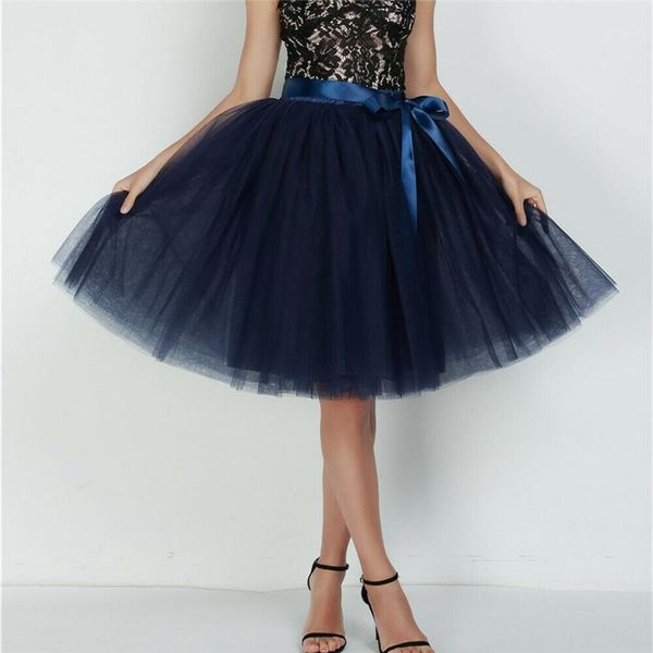 new women 7 layers mesh ball gown skirls high waist retro elastic waist formal party cocktail knee-length skirt summer clubwear1, Black
new women 7 layers mesh ball gown skirls high waist retro elastic waist formal party cocktail knee-length skirt summer clubwear1, Black