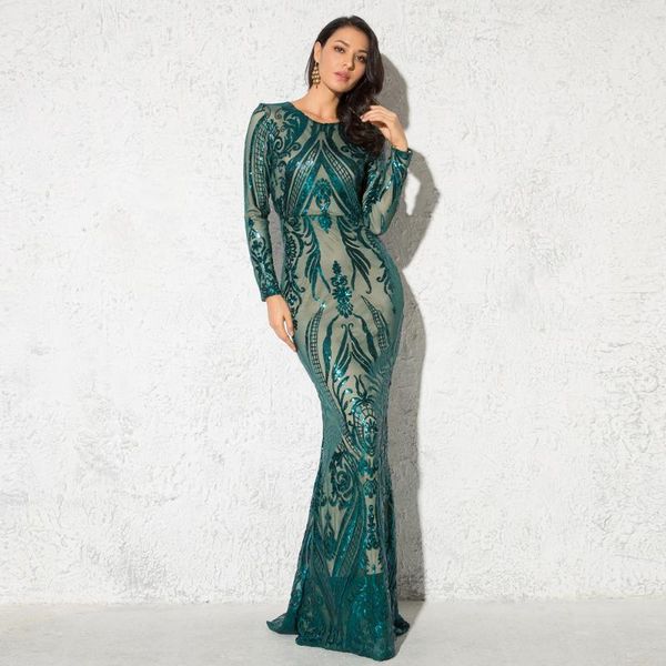 green sequined evening party dress long sleeve o neck floor length stretch maxi dress1, Black;gray
green sequined evening party dress long sleeve o neck floor length stretch maxi dress1, Black;gray
