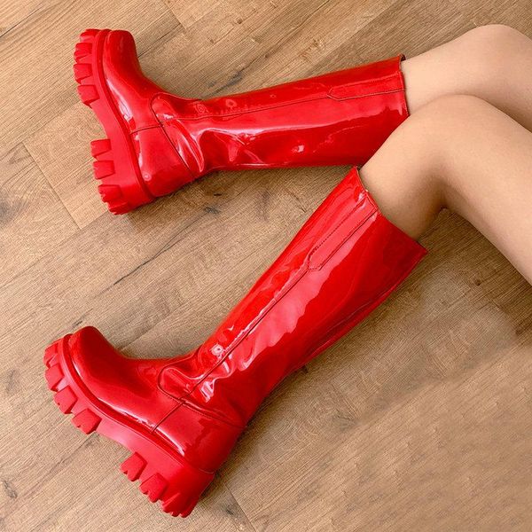 winter ladies knight boots punk style thick-soled profiled heel women's shoes platform bottom boots wedges, Black
winter ladies knight boots punk style thick-soled profiled heel women's shoes platform bottom boots wedges, Black