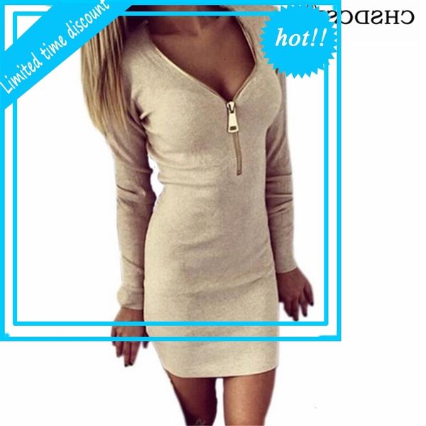 women's dresses rits breien o-neck brew long mouw bodycon sheet mini pencil jurk vestidos, Black
women's dresses rits breien o-neck brew long mouw bodycon sheet mini pencil jurk vestidos, Black