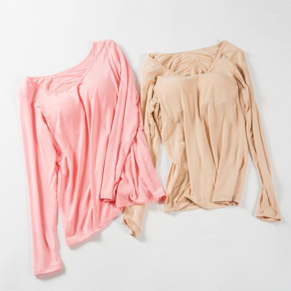 t-shirt women autumn winter 2020 built in bra o neck long sleeve shirt female modal elastic plus size home d1909051, White
t-shirt women autumn winter 2020 built in bra o neck long sleeve shirt female modal elastic plus size home d1909051, White