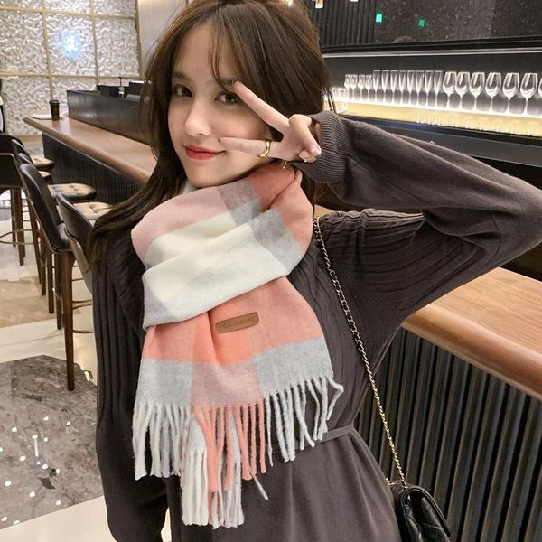 scarves royalmaybe winter shawl dual-use long cashmere british plaid thick warm scarf wool women, Blue;gray
scarves royalmaybe winter shawl dual-use long cashmere british plaid thick warm scarf wool women, Blue;gray