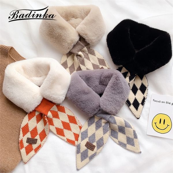 new women's black white faux fur neck collar scarf neckerchief women designer thick knitted scarves echarpe femme hiver 201218, Blue;gray
new women's black white faux fur neck collar scarf neckerchief women designer thick knitted scarves echarpe femme hiver 201218, Blue;gray