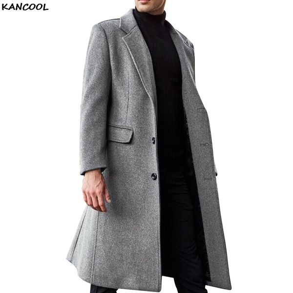 kancool autumn winter mens long trench coat fashion boutique wool coats brand male slim woolen windbreaker jacket plus size lj201106, Black
kancool autumn winter mens long trench coat fashion boutique wool coats brand male slim woolen windbreaker jacket plus size lj201106, Black