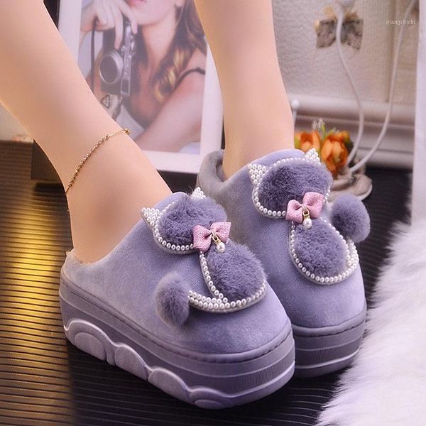 2020 new arrival girls ins cat slippers female platform fur slides increase 5 cm rhinestone shoes woman house slippers1, Black
2020 new arrival girls ins cat slippers female platform fur slides increase 5 cm rhinestone shoes woman house slippers1, Black