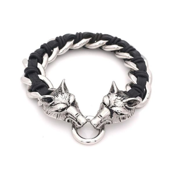 jsbao silver colour men bracelet stainless steel leather fashion vintage jewelry accessories parataxis wolf bracelet men jewelry, Golden;silver
jsbao silver colour men bracelet stainless steel leather fashion vintage jewelry accessories parataxis wolf bracelet men jewelry, Golden;silver