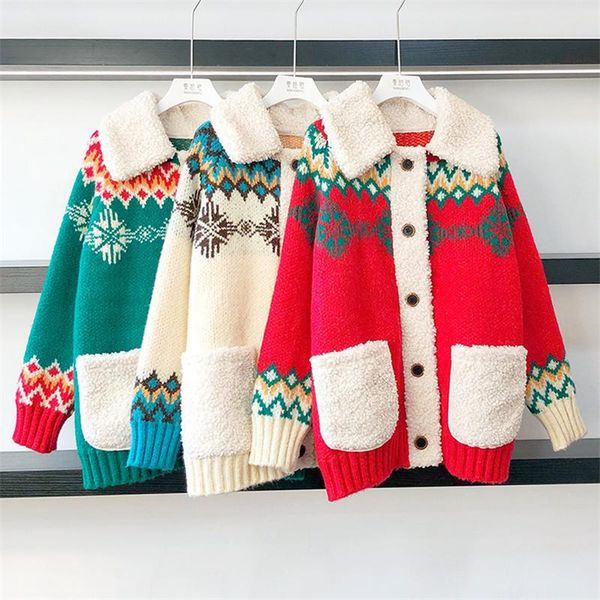 women's knits & tees red christmas women sweet sweater faux lamb wool thick knitted cardigan fashion loose fleece outer wear fluffy ja, White
women's knits & tees red christmas women sweet sweater faux lamb wool thick knitted cardigan fashion loose fleece outer wear fluffy ja, White