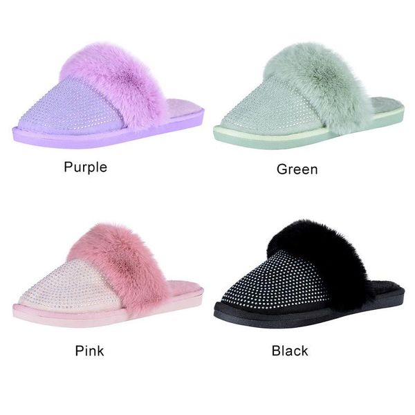 faux fur warm house slippers women 2021 new fashion women's slippers winter new hedging rhinestone flat home plus size, Black
faux fur warm house slippers women 2021 new fashion women's slippers winter new hedging rhinestone flat home plus size, Black