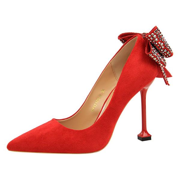 new thin heel pumps women high heels shallow butterfly-knot crystal woman elegant party wedding ladies shoes k0064, Black
new thin heel pumps women high heels shallow butterfly-knot crystal woman elegant party wedding ladies shoes k0064, Black