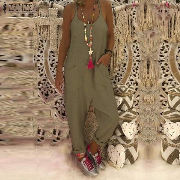 women jumpsuits zanzea 2020 summer party harem overalls vintage solid strappy long cotton linen loose rompers dungarees female1, Black;white
women jumpsuits zanzea 2020 summer party harem overalls vintage solid strappy long cotton linen loose rompers dungarees female1, Black;white