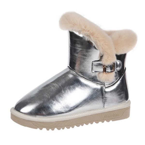 2021 the new silver dwaterproof proof water ankle boots women's fashion buckle short winter snowboots warm woman cotton quilted shoes m, Black
2021 the new silver dwaterproof proof water ankle boots women's fashion buckle short winter snowboots warm woman cotton quilted shoes m, Black