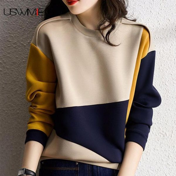 women's hoodies & sweatshirts oversized hoodie spring fashion leisure outwear long sleeve color matching o-neck comfort women pullovers, Black
women's hoodies & sweatshirts oversized hoodie spring fashion leisure outwear long sleeve color matching o-neck comfort women pullovers, Black