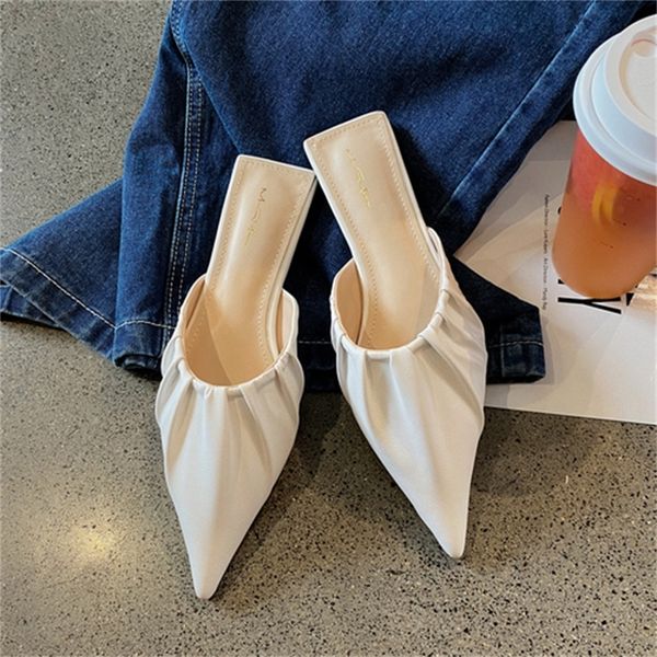 2021 new exterior wear closed-toed semi-female slipper will see wrinkle pointed-toe lazy foot sandals shoe crutches shoes 27ag, Black
2021 new exterior wear closed-toed semi-female slipper will see wrinkle pointed-toe lazy foot sandals shoe crutches shoes 27ag, Black