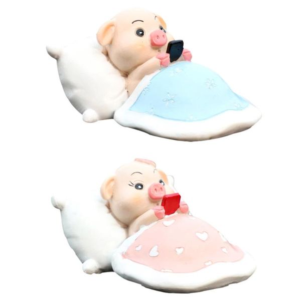 2pcs creative couple design decorations deskadornments (pink, blue) 
2pcs creative couple design decorations deskadornments (pink, blue)