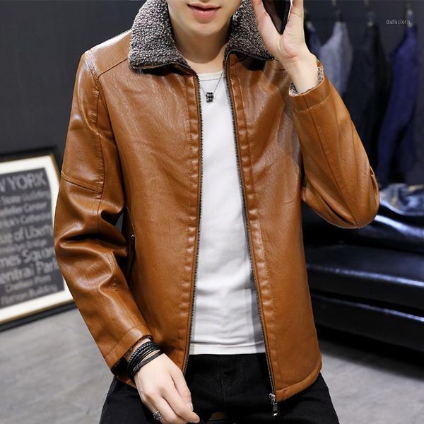 autumn thickening imitate leather loose coat jaqueta masculina couro winter clothes male self-cultivation fur men jacket1, Black
autumn thickening imitate leather loose coat jaqueta masculina couro winter clothes male self-cultivation fur men jacket1, Black