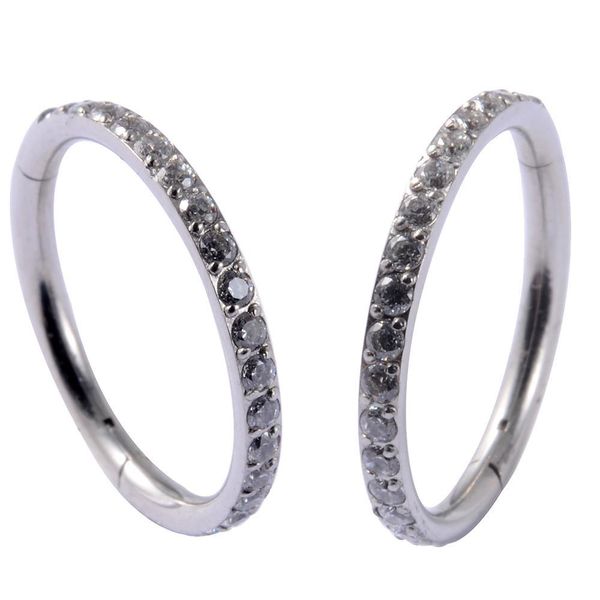 1pc crystal cartilage earring 316l surgical stainless steel septum clicker with zircon nose ring hoop segment ring piercing 16g q bbykhr, Silver
1pc crystal cartilage earring 316l surgical stainless steel septum clicker with zircon nose ring hoop segment ring piercing 16g q bbykhr, Silver
