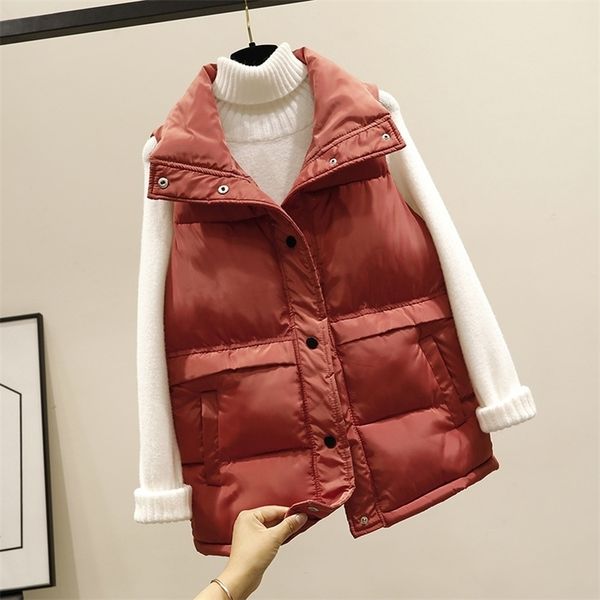 women down jacket vest autumn winter sleeveless short warm cotton padded jacket coat female waistcoats vests down coat 201031, Black;white
women down jacket vest autumn winter sleeveless short warm cotton padded jacket coat female waistcoats vests down coat 201031, Black;white