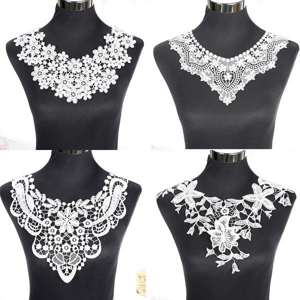 1pcs white fine venise lace fabric dress applique blouse sewing trims diy neckline collar costume decoration accessories, Black
1pcs white fine venise lace fabric dress applique blouse sewing trims diy neckline collar costume decoration accessories, Black