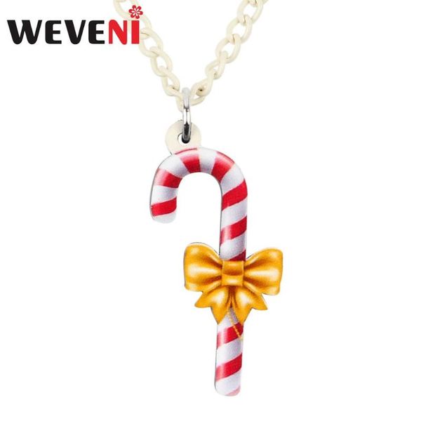 pendant necklaces weveni acrylic christmas sweet bow-knot candy cane necklace choker festival decorations women girls 2021 party gift, Silver
pendant necklaces weveni acrylic christmas sweet bow-knot candy cane necklace choker festival decorations women girls 2021 party gift, Silver
