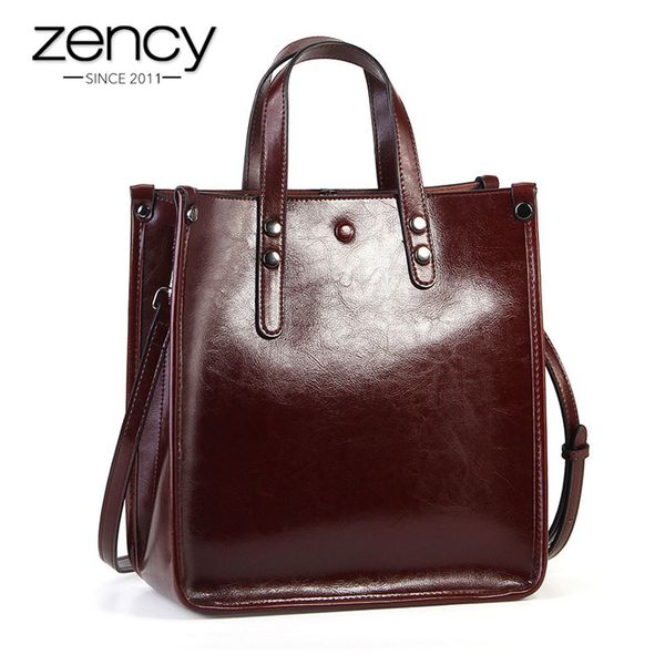 zency women casual tote 100% genuine leather brown handbag retro crossbody messenger purse for lady coffee shoulder bag c0121
zency women casual tote 100% genuine leather brown handbag retro crossbody messenger purse for lady coffee shoulder bag c0121