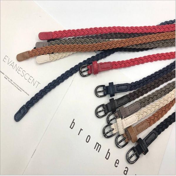 2020 new korean women's woven pin buckle retro casual thin belt decoration with dress jeans1, Black;brown
2020 new korean women's woven pin buckle retro casual thin belt decoration with dress jeans1, Black;brown