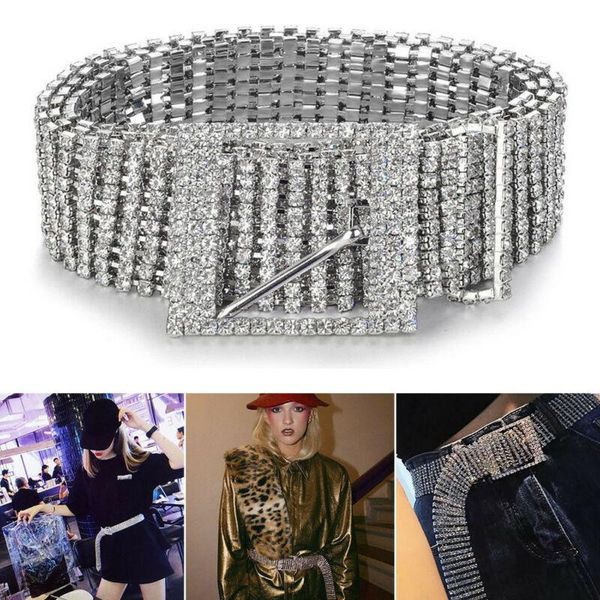 new 2020 women 10 rows rinestones full rhinestone shiny waistband casual party dress belt chain, Black;brown
new 2020 women 10 rows rinestones full rhinestone shiny waistband casual party dress belt chain, Black;brown