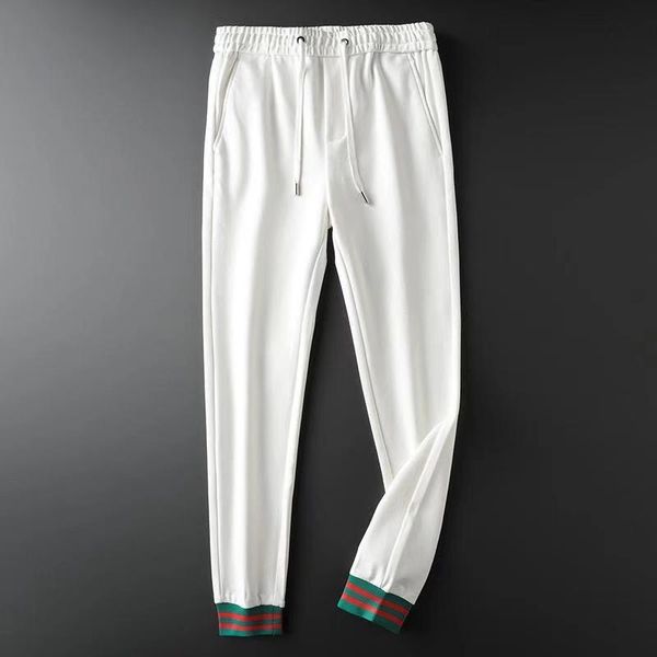 running pants european and american men's light luxury fashion autumn casual sports trousers slim stretch elastic waist, Black;blue
running pants european and american men's light luxury fashion autumn casual sports trousers slim stretch elastic waist, Black;blue