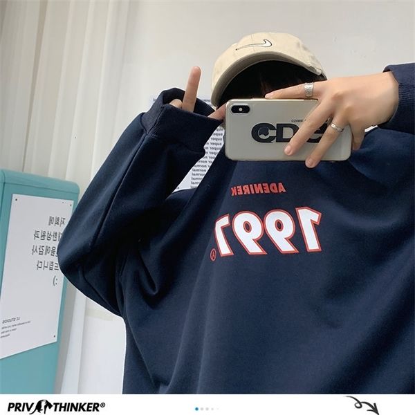 privathinker autumn men casual sweatshirts harajuku 1997 printed men oversized hoodies 2020 korean man casual loose pullovers q1217, Black;white
privathinker autumn men casual sweatshirts harajuku 1997 printed men oversized hoodies 2020 korean man casual loose pullovers q1217, Black;white