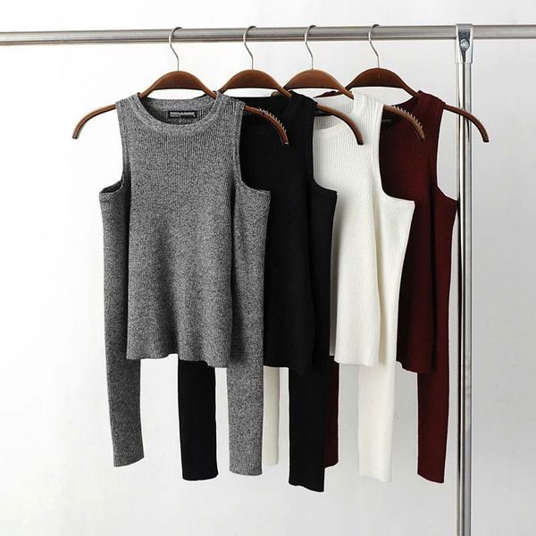 basic women pullover sweaters female elastic knitted sweater women off shoulder cropped pull femme short sweaters y200720, White;black
basic women pullover sweaters female elastic knitted sweater women off shoulder cropped pull femme short sweaters y200720, White;black