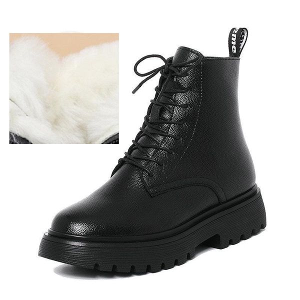boots winter women genuine leather wool warm non-slip ladies ankle plus size 40 snow, Black
boots winter women genuine leather wool warm non-slip ladies ankle plus size 40 snow, Black