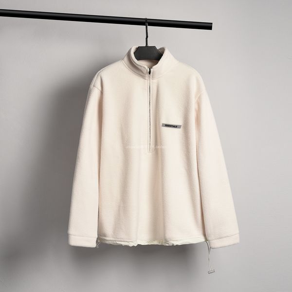 fog of women's double and sweater stand half collar jacket god essentials fear men's thread zipper loose fleece mmmwb, Black
fog of women's double and sweater stand half collar jacket god essentials fear men's thread zipper loose fleece mmmwb, Black