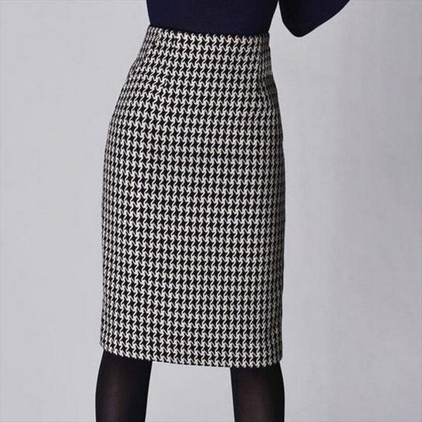 fashion women spring autumn winter houndstooth skirt female slim fit formal skirt ladies high waist pencil skirts women, Black
fashion women spring autumn winter houndstooth skirt female slim fit formal skirt ladies high waist pencil skirts women, Black
