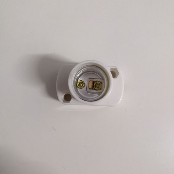 E14 Round Screw Aging Lamp Holder E17 Square Welding Exhibition Lamp Base E12 Small White Black Light Socket