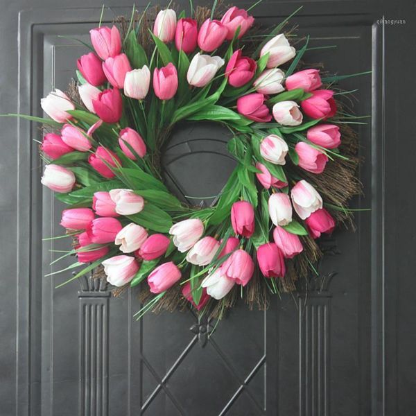 artificial tulip wreath simulation wreath diy home party wedding decoration garden crown decoration1
artificial tulip wreath simulation wreath diy home party wedding decoration garden crown decoration1