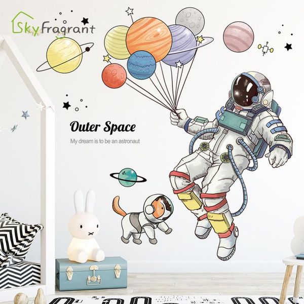 creative astronaut and dog wall stickers outer space sticker self-adhesive home decor kids room decoration boys room layout
creative astronaut and dog wall stickers outer space sticker self-adhesive home decor kids room decoration boys room layout