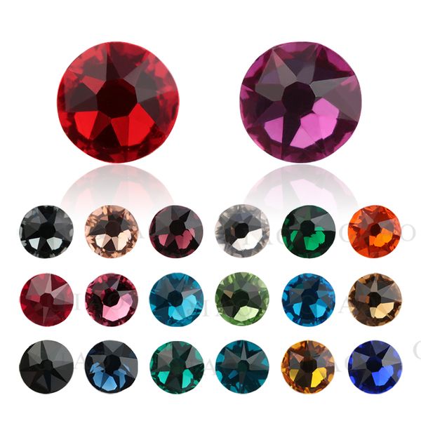 loose diamonds various colors ss16 ss20 16 cut faces non ix flatback crystal glass glue on rhinestone for garments, Black
loose diamonds various colors ss16 ss20 16 cut faces non ix flatback crystal glass glue on rhinestone for garments, Black