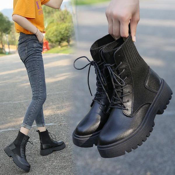 2020 autumn casusal shoes women new style fashion brand boots thick bottom chunky heel cross-tied boots black shoe
2020 autumn casusal shoes women new style fashion brand boots thick bottom chunky heel cross-tied boots black shoe