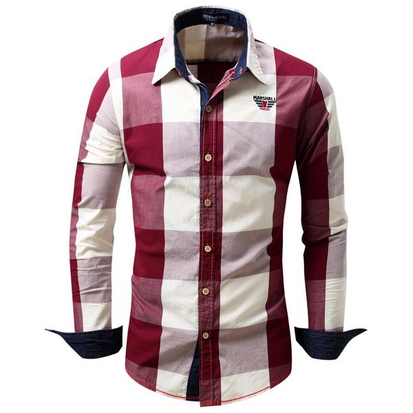 men's casual shirts lluien mens fashion clothing trends long sleeve plaid dress shirt 100% cotton slim fit business men, White;black
men's casual shirts lluien mens fashion clothing trends long sleeve plaid dress shirt 100% cotton slim fit business men, White;black