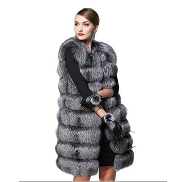 women's fur & faux vest 2021 winter coats splitted knitted lady trendy outerwear sleeveless female long jackets n851, Black
women's fur & faux vest 2021 winter coats splitted knitted lady trendy outerwear sleeveless female long jackets n851, Black