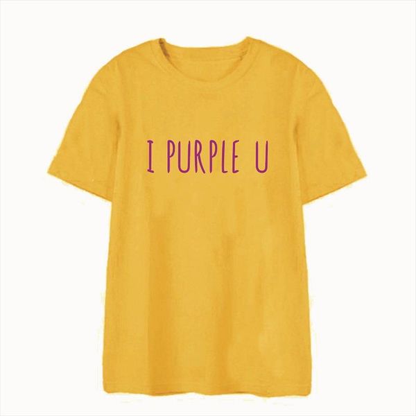 korean style kpop streetwear i purple u t shirt funny cute fashion letter print o neck tee t shirt plus size, White
korean style kpop streetwear i purple u t shirt funny cute fashion letter print o neck tee t shirt plus size, White
