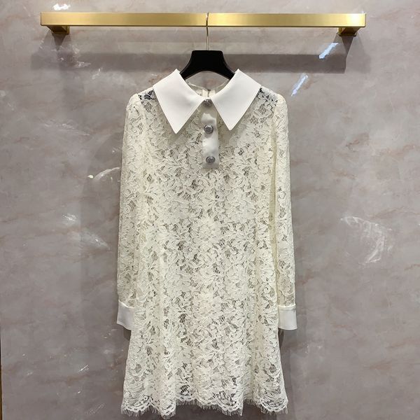 lace two piece dress long sleeve women's new cut out lace sling lining high waist lapel high waist skirt, White
lace two piece dress long sleeve women's new cut out lace sling lining high waist lapel high waist skirt, White
